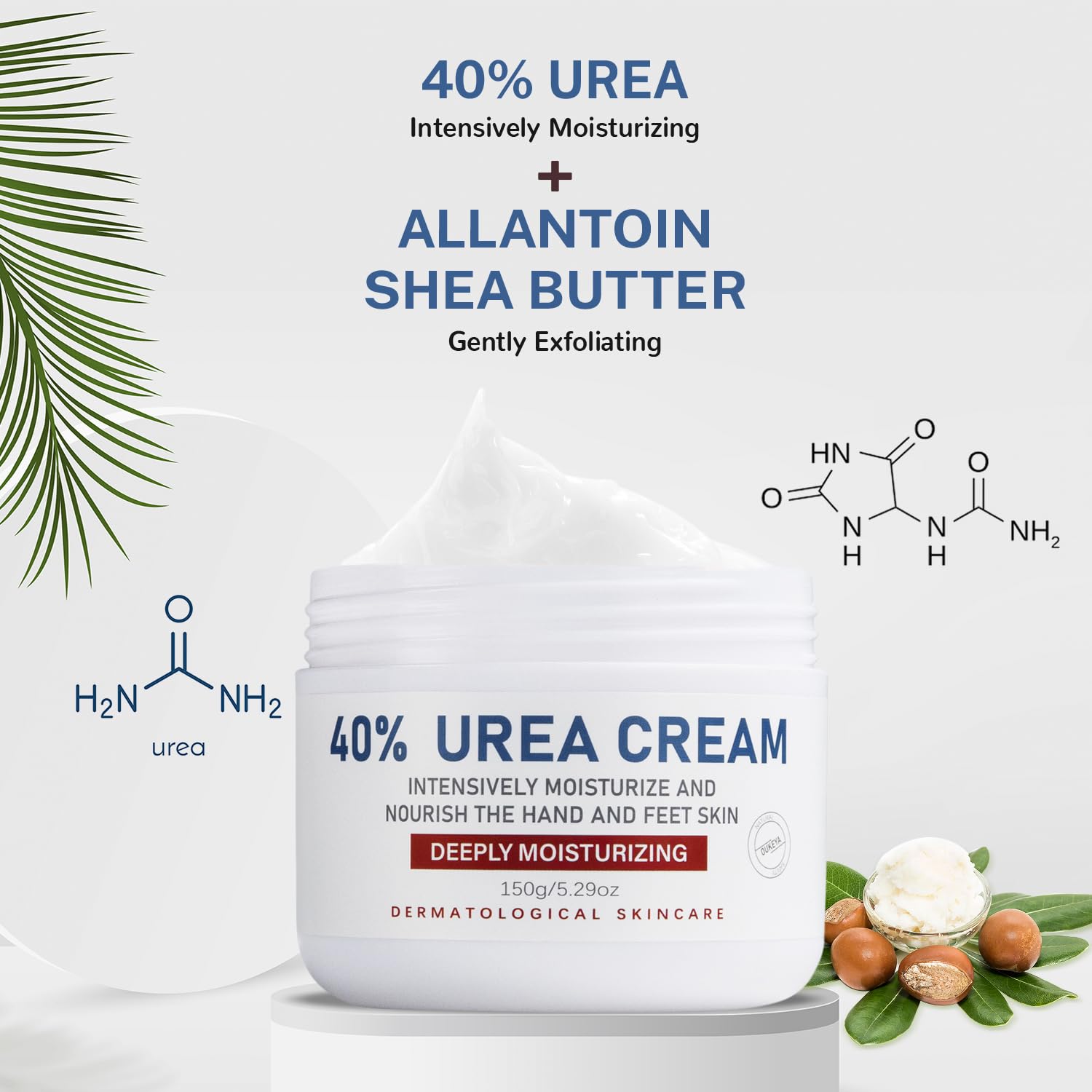 OUKEYA close-up cream texture illustrating quick-absorbing, non-greasy formula