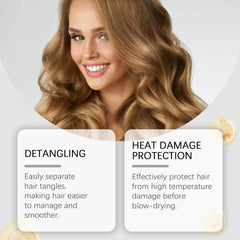 OUKPANE in use on wet hair improving detangling and comb glide