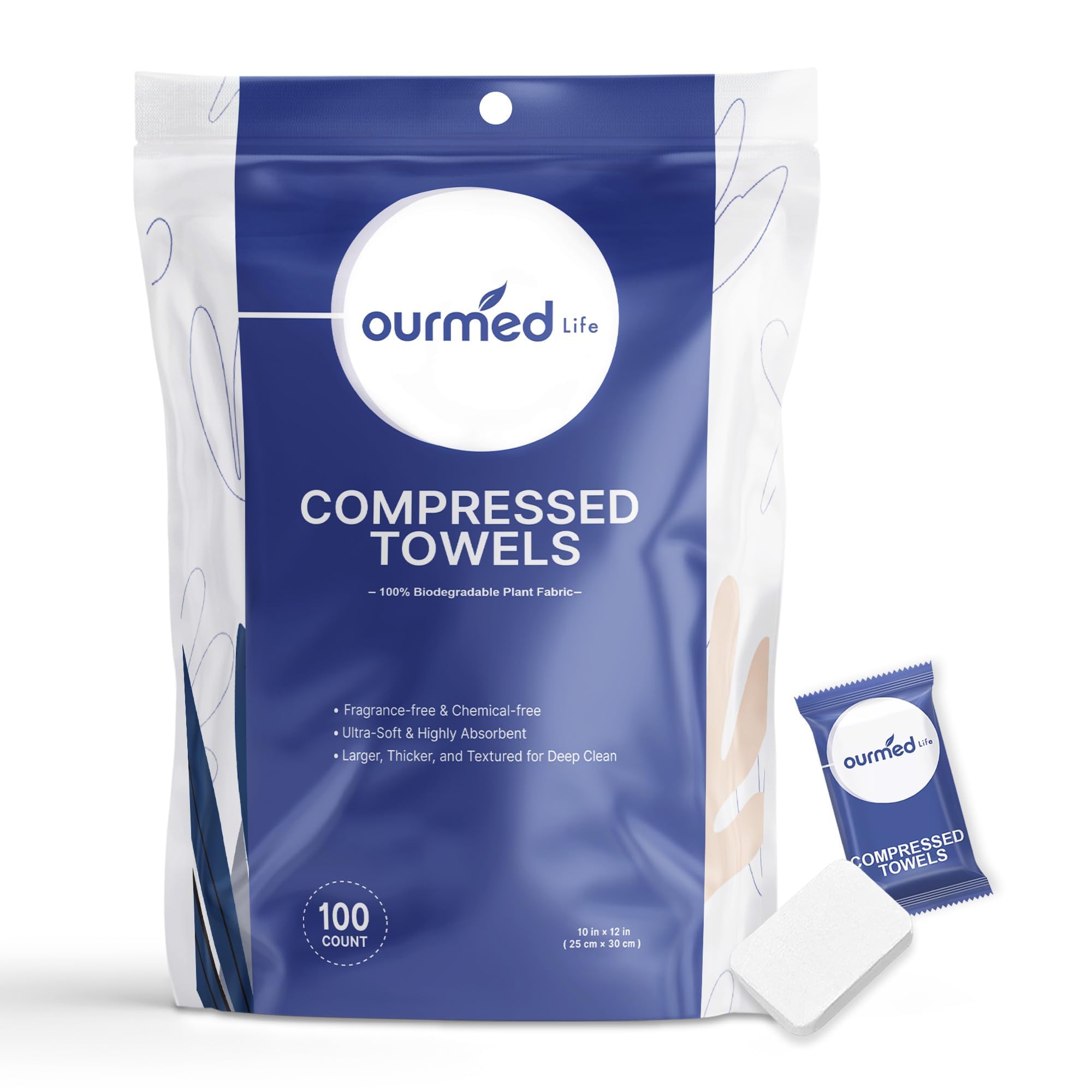 Ourmed Life front packaging showing 100-count convenience and portability