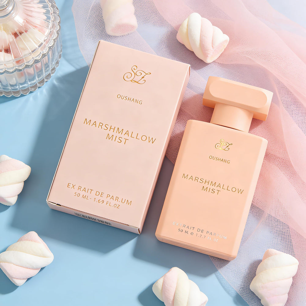 OUSHANG ingredient texture shot suggesting creamy vanilla and marshmallow warmth
