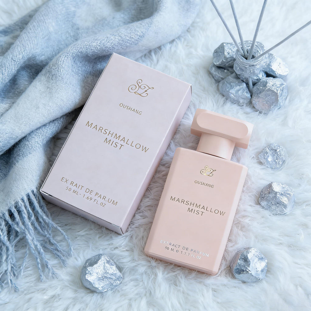 OUSHANG on a cozy shelf styling to convey warm, comforting atmosphere
