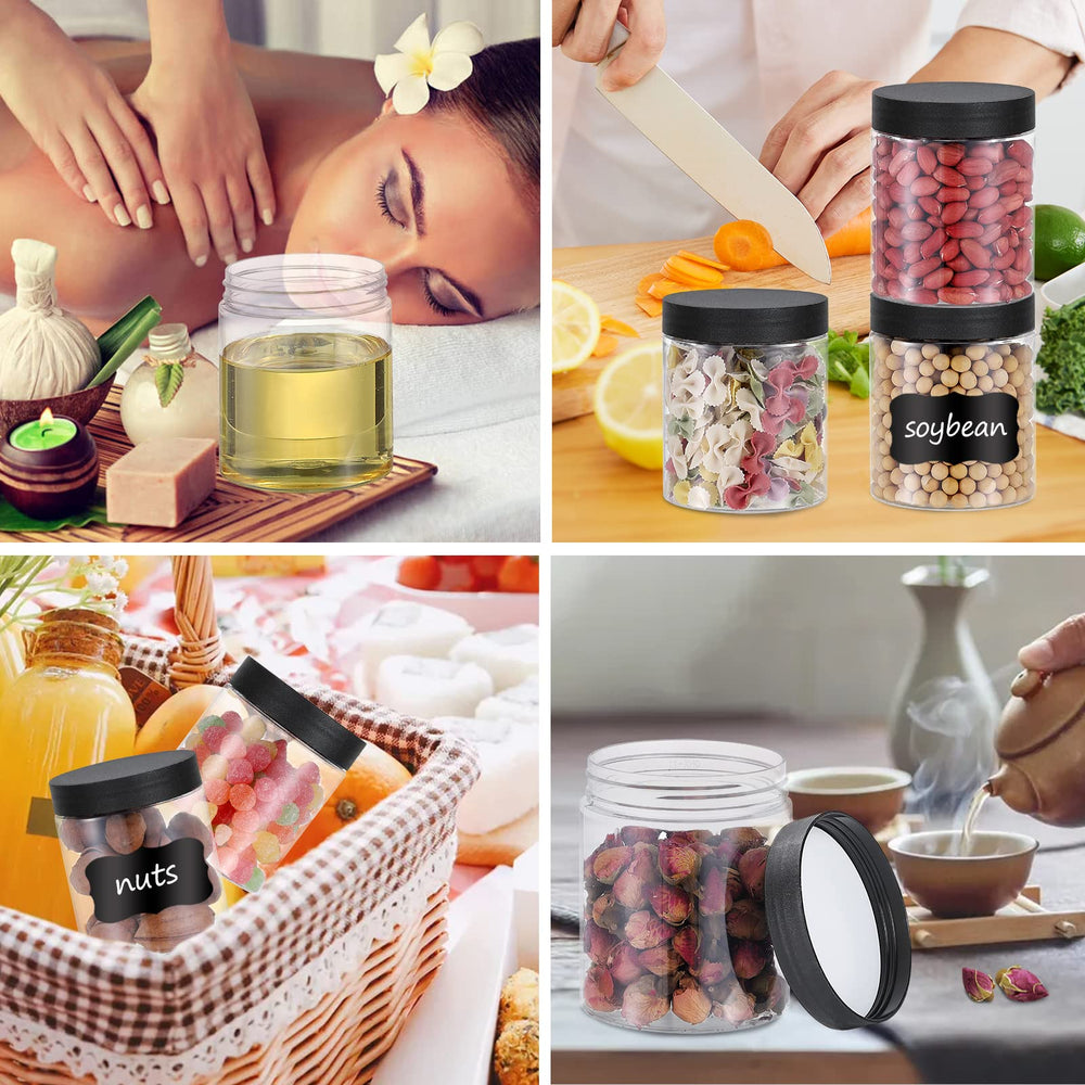 OUSHINAN adhesive labels applied to jars for fast content identification