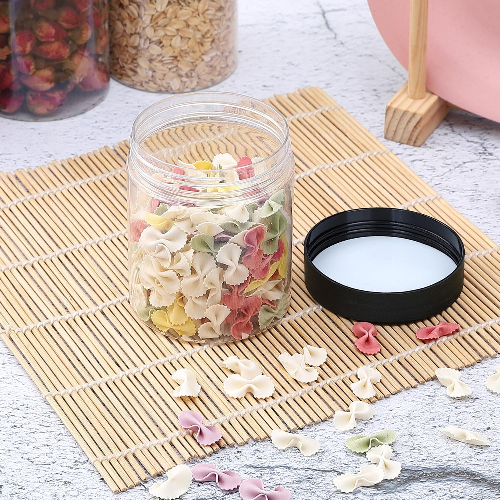 OUSHINAN hand holding jar showing 8oz scale for portion control convenience