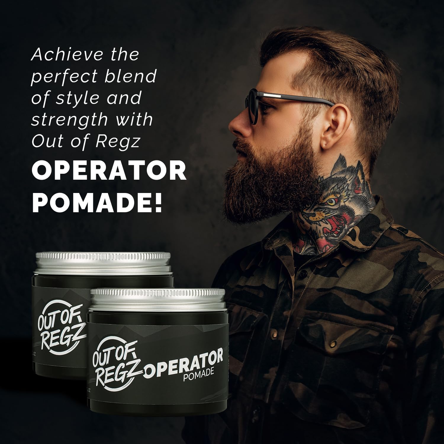 Out of Regz label close-up highlighting veteran-owned quality and ingredient transparency benefit
