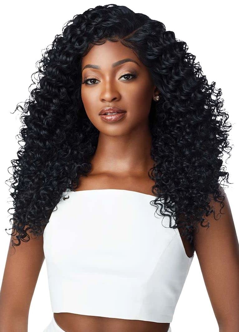 Outre Dominica front view showing natural hairline and realistic part benefit