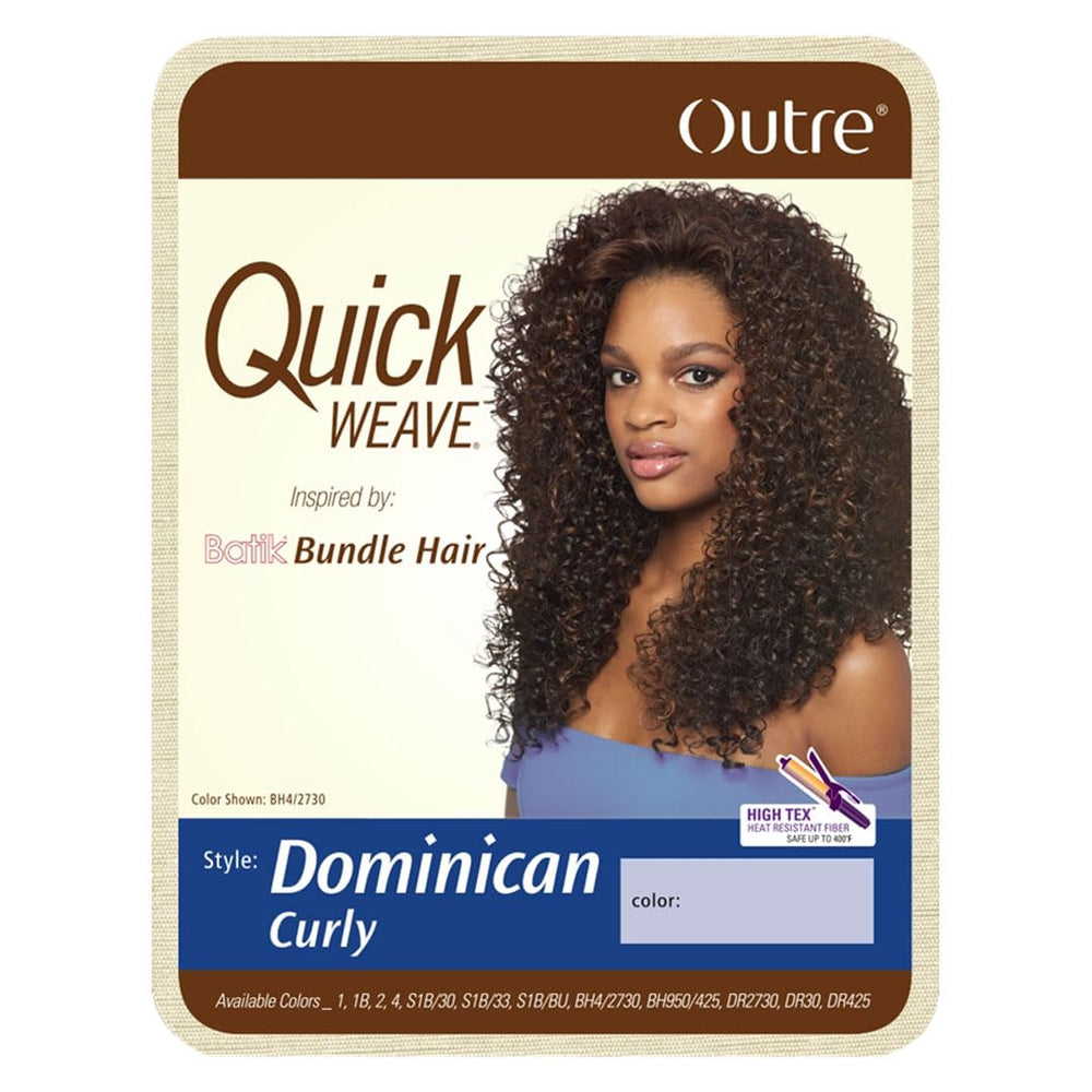 Outre product packaging and label showing color 1B Off Black and features