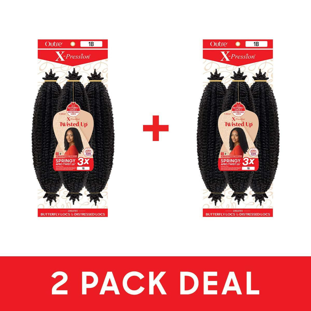 Outre Twisted Up length comparison with ruler showing 16-inch scale for styling guidance