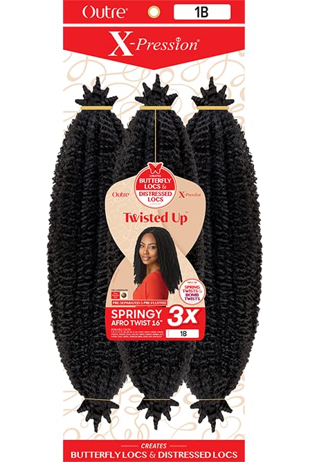 Outre front packaging showing 3-pack twists and instant style benefit