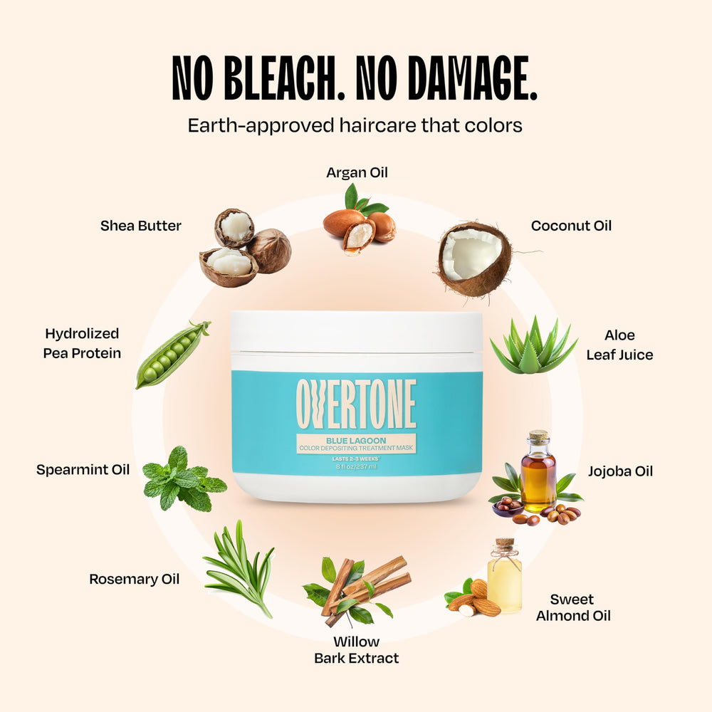 oVertone pigment comparison chart showing color intensity control benefit