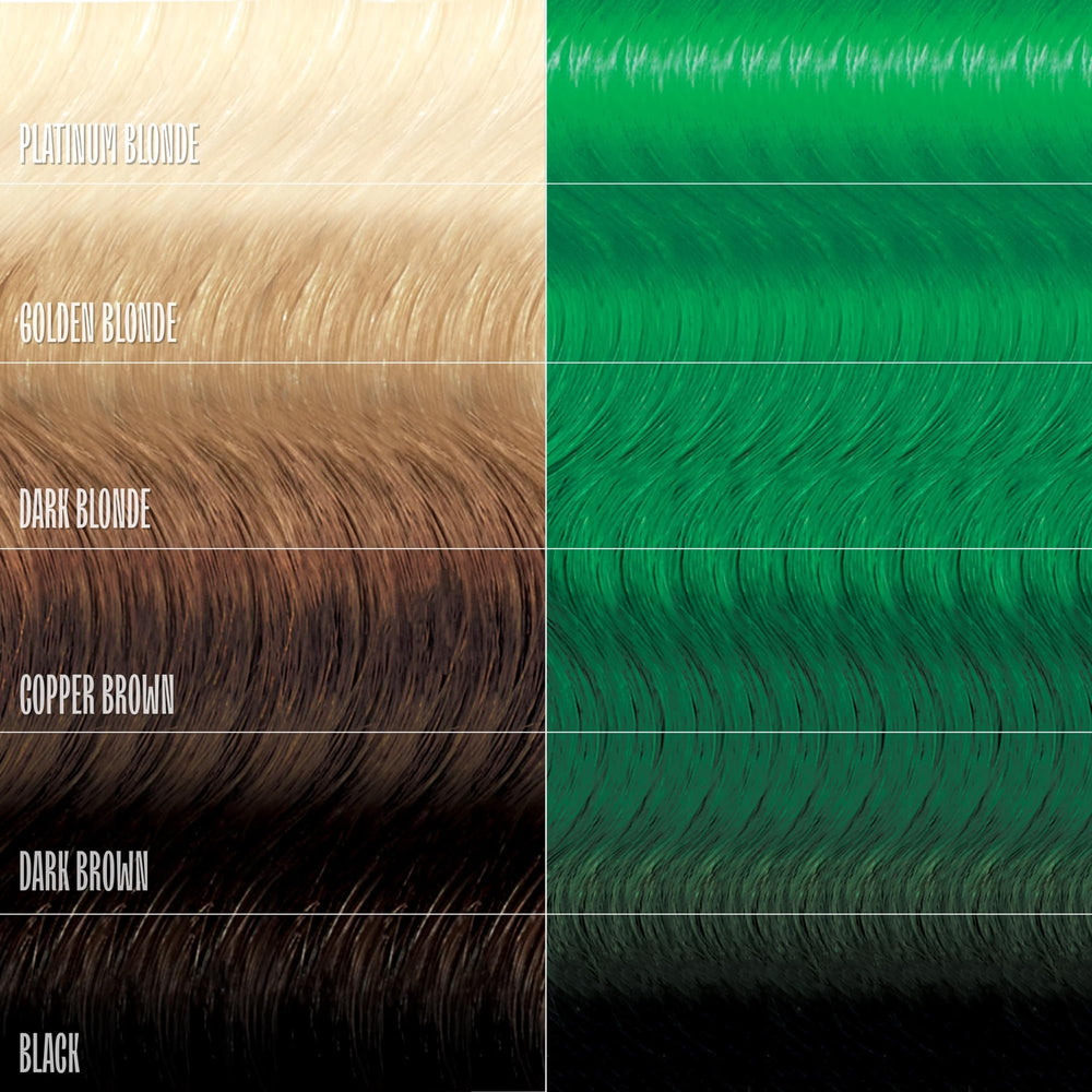 oVertone Emerald Envy on curly hair showing vibrant tone and enhanced definition