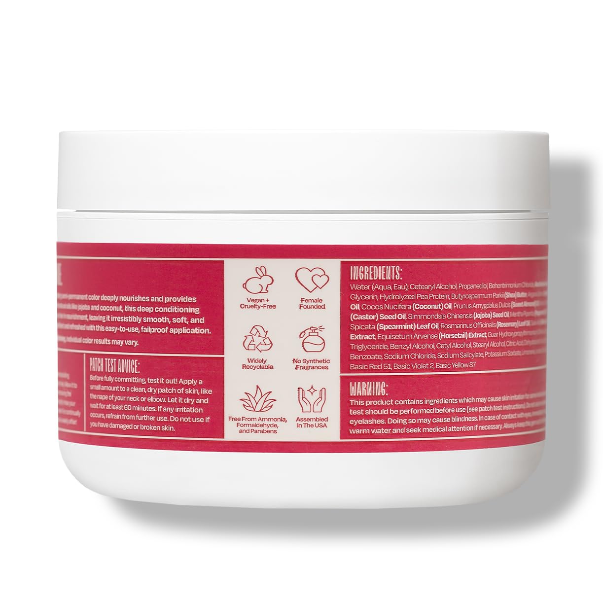 oVertone being applied to dry hair demonstrating easy at-home application and quick results benefit