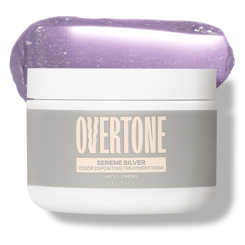 oVertone front packaging showing Serene Silver jar and brand benefit
