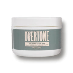 oVertone before and after comparison showing visible cool-tone color payoff