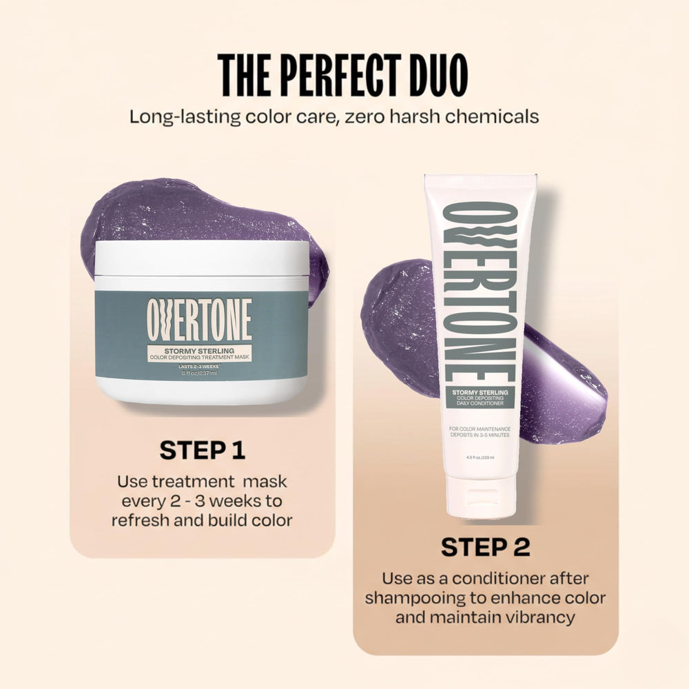 oVertone ingredients label close-up highlighting shea and oils for hydration