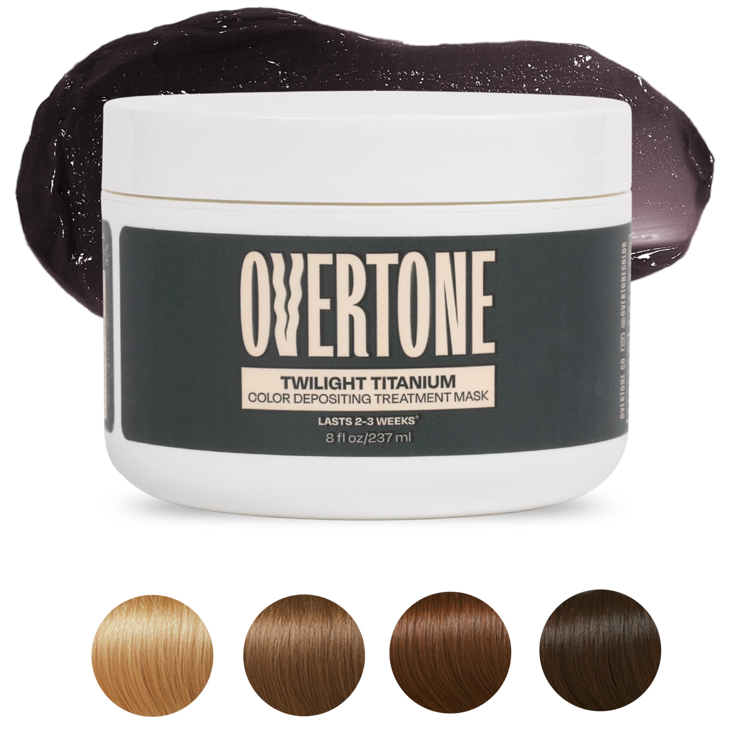 oVertone open jar texture close‑up showing creamy mask and conditioning benefit