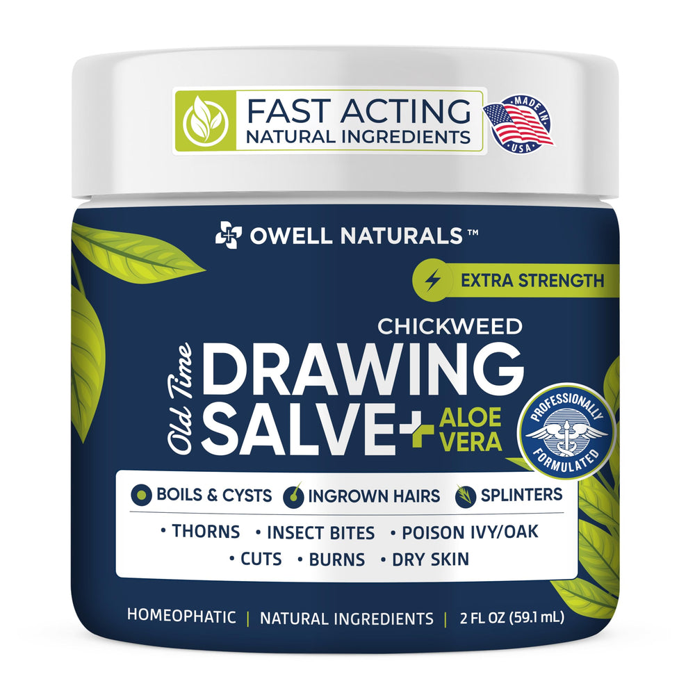 owell naturals jar front view showing label and clear non-staining benefit