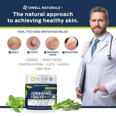 owell naturals salve texture close-up highlighting smooth, spreadable consistency