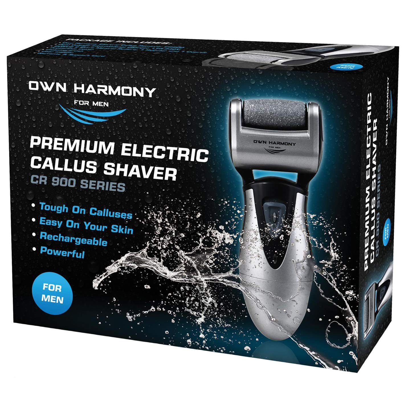 Own Harmony front view showing sleek ergonomic handle and on-off button for easy control