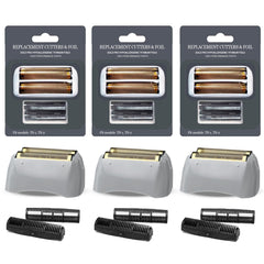 OXSITO front pack showing three gold foils and cutters, restoring shaver performance