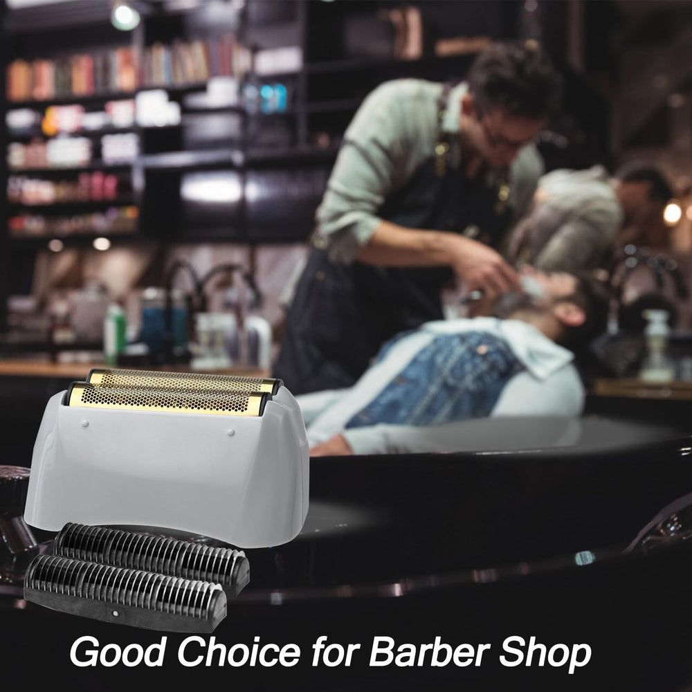 OXSITO foils installed on an Andis shaver demonstrating easy replacement and fit