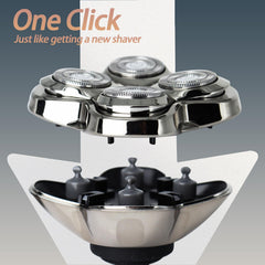 OXSITO Pro 4 close-up of foil and stainless blades for durable sharpness