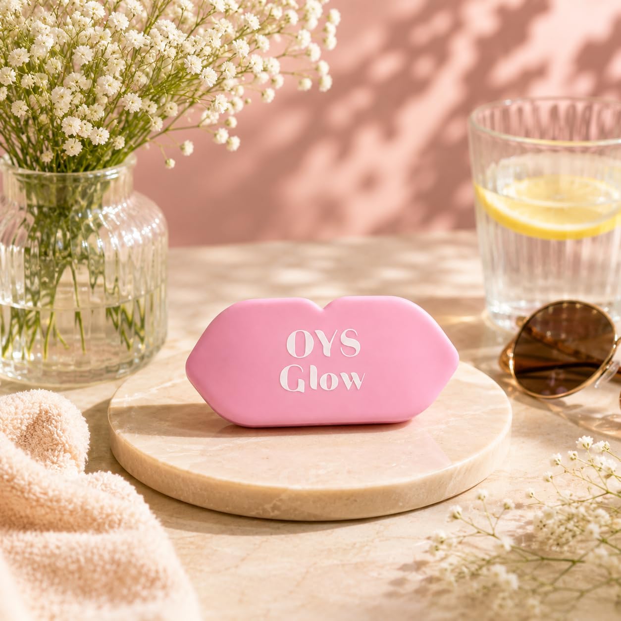 OYS GLOW closeup of silicone texture illustrating soft durable material benefit