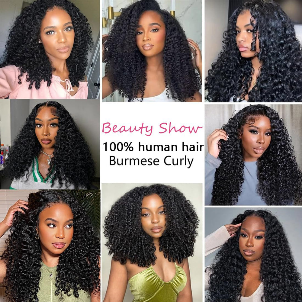 OZQKB installed sew-in on model showing full-volume, natural blend