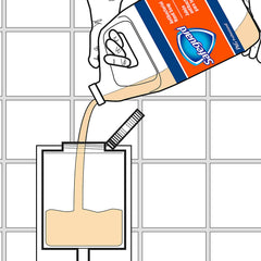 P&G PROFESSIONAL Safeguard placed in an automatic pump dispenser ready to use