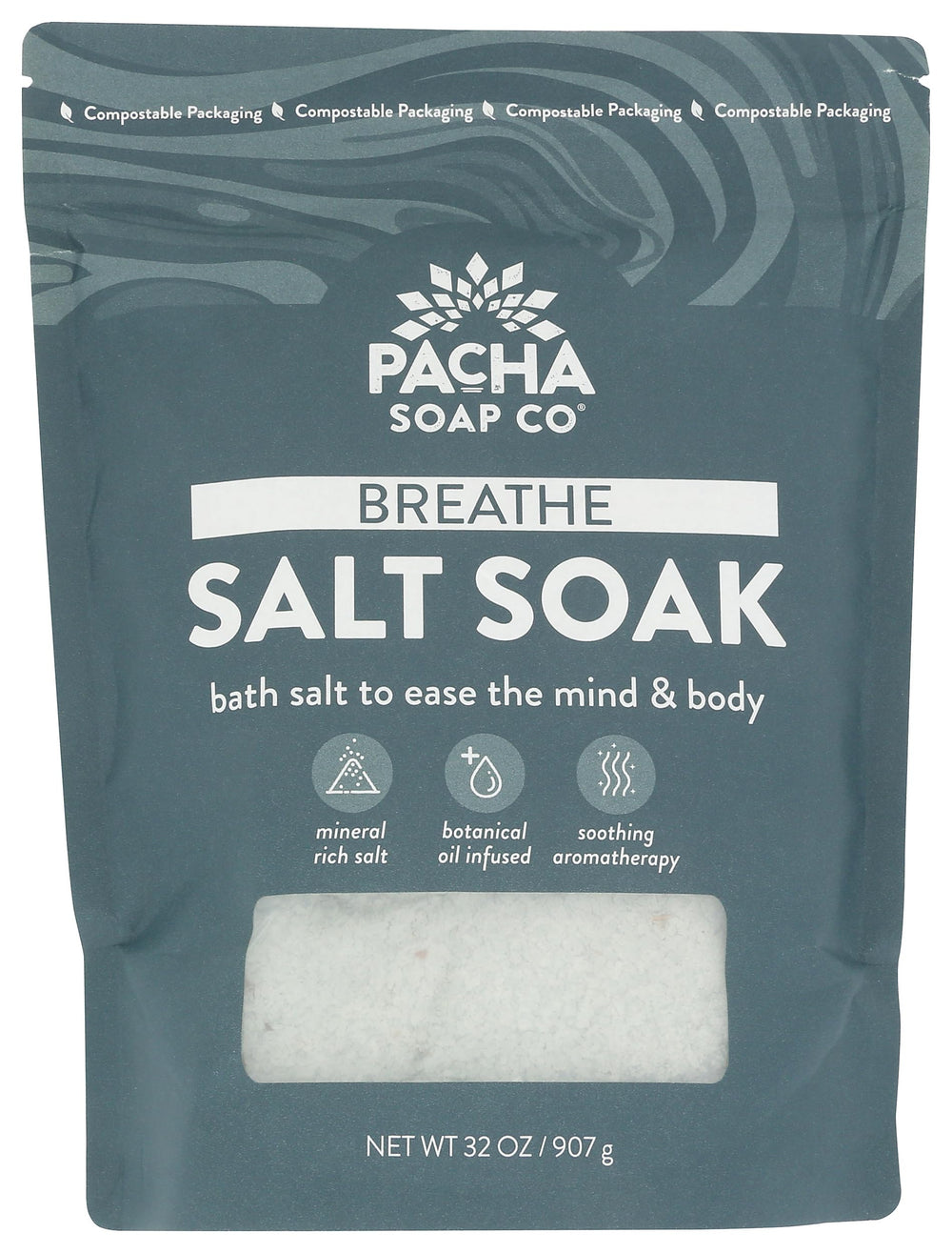 Pacha Soap Co front jar showing product and size for easy identification and value