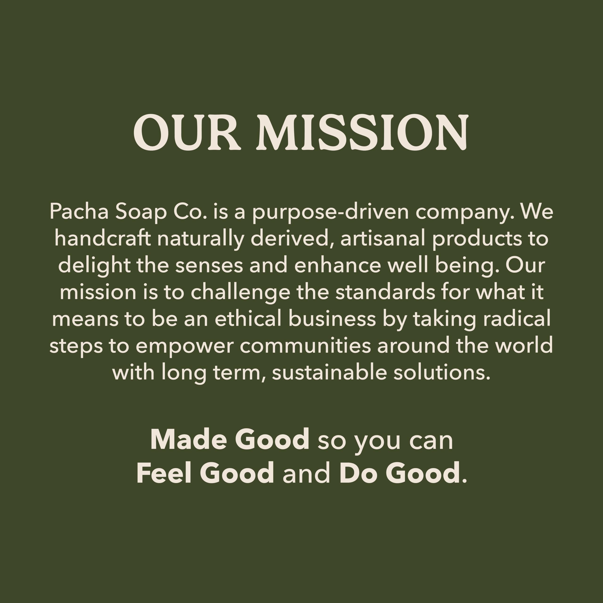 Pacha Soap Co Dirty Hippie gift-ready wrap presentation for easy gifting