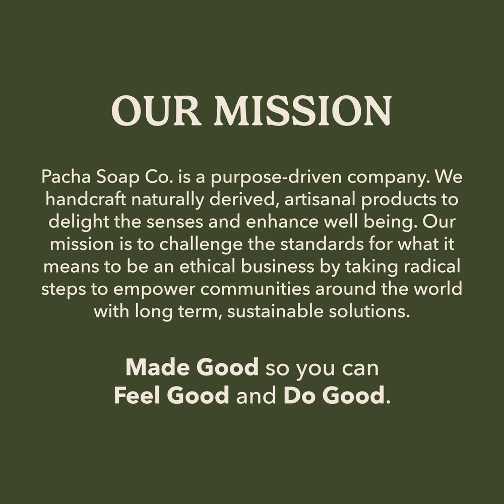 Pacha Soap Co Dirty Hippie gift-ready wrap presentation for easy gifting