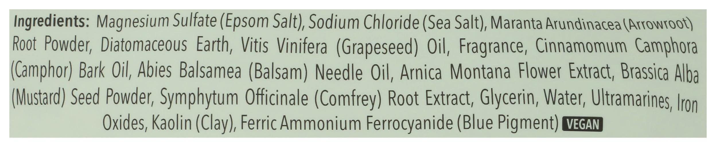 Pacha Soap Co label close-up displaying ingredients and certification