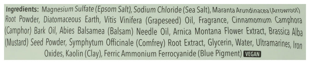 Pacha Soap Co label close-up displaying ingredients and certification