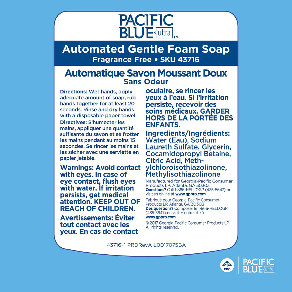 Pacific Blue Ultra refill installed in touchless dispenser for easy use