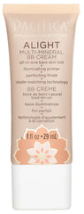 Pacifica Alight BB Cream front packaging shows medium shade and travel-friendly size