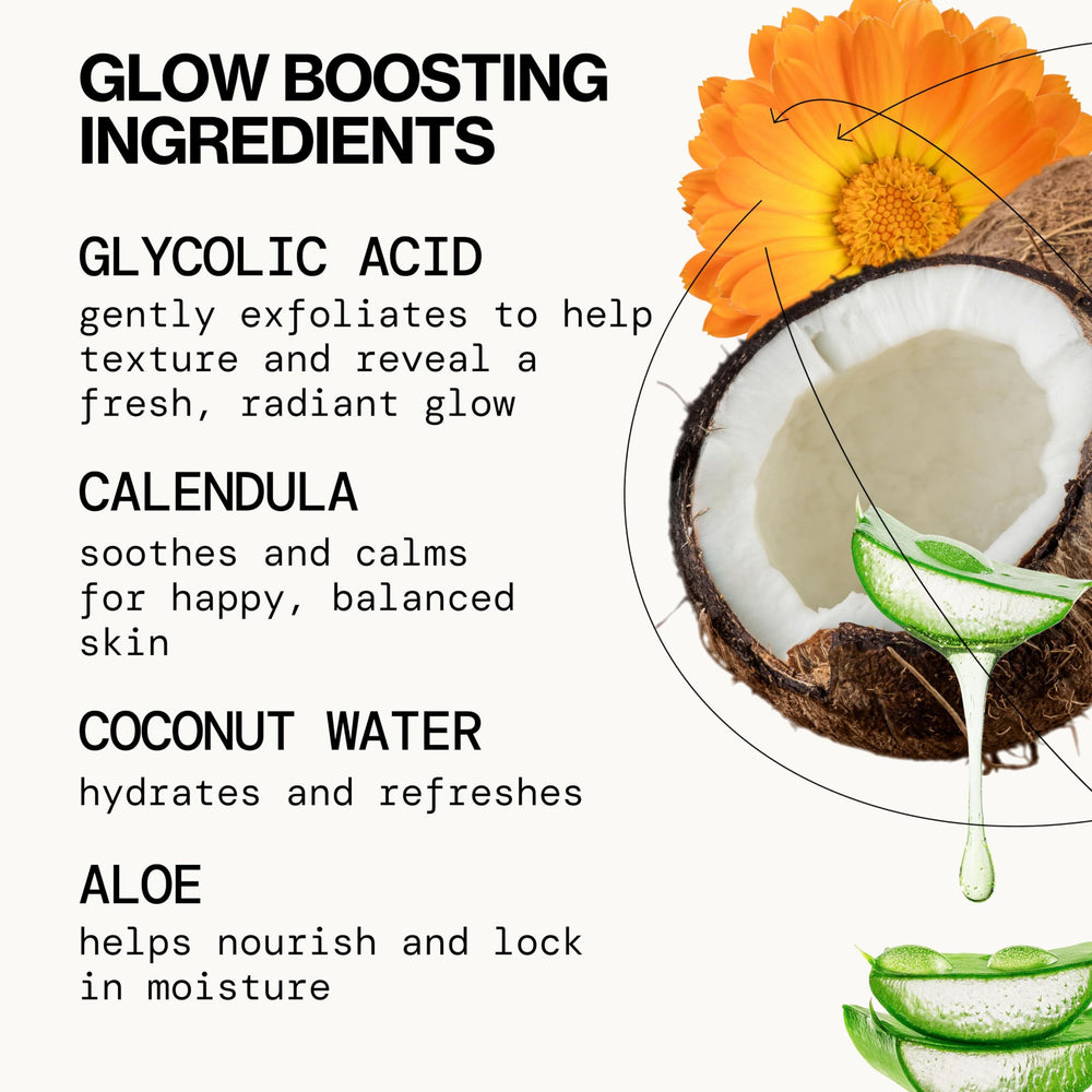 Fresh aloe and calendula near Pacifica pack to highlight soothing botanicals