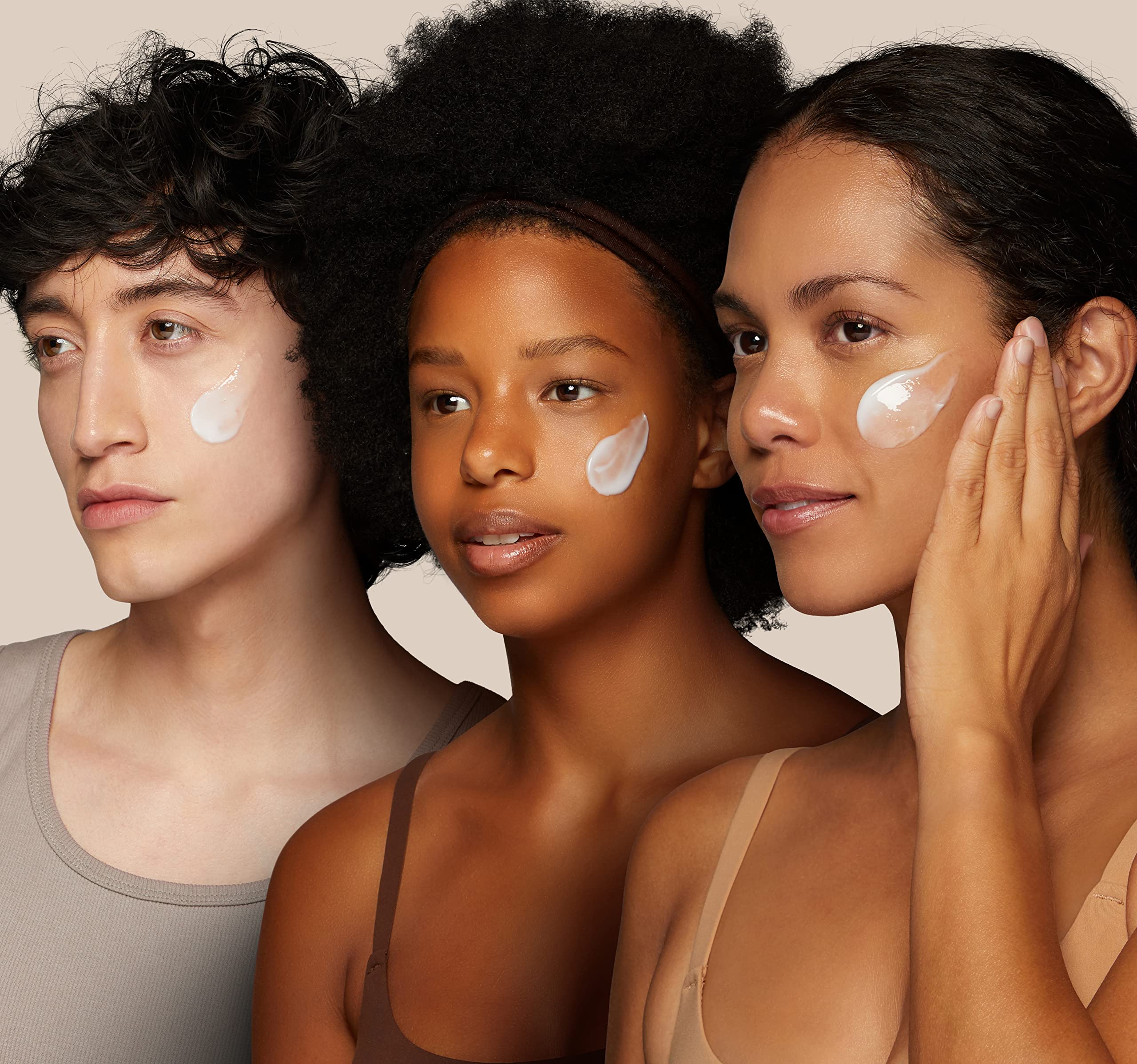 Pacifica applied on hand demonstrating absorbent texture and instant moisturizing effect