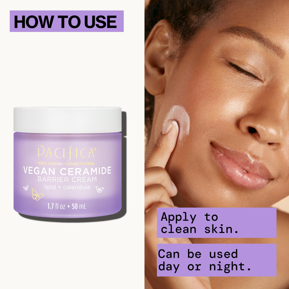 Pacifica clean beauty label and icons highlighting vegan, cruelty-free benefits
