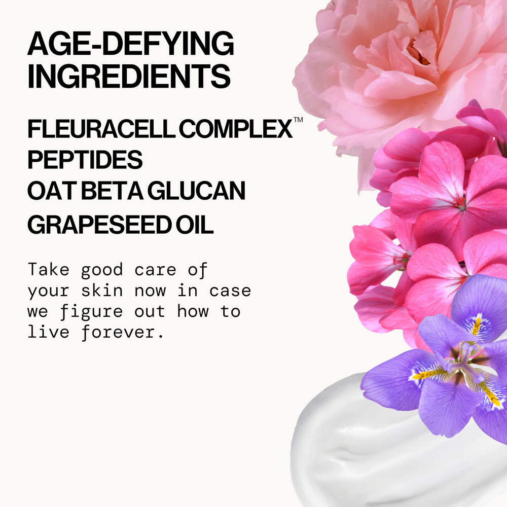 Pacifica cream dabbed on hand demonstrating lightweight hydration