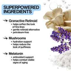 Pacifica eye cream ingredients label focusing on granactive retinoid and restlab complex