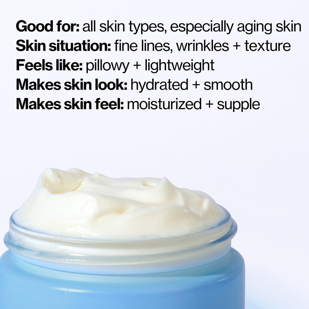Pacifica eye cream held in hand to show compact size and travel convenience