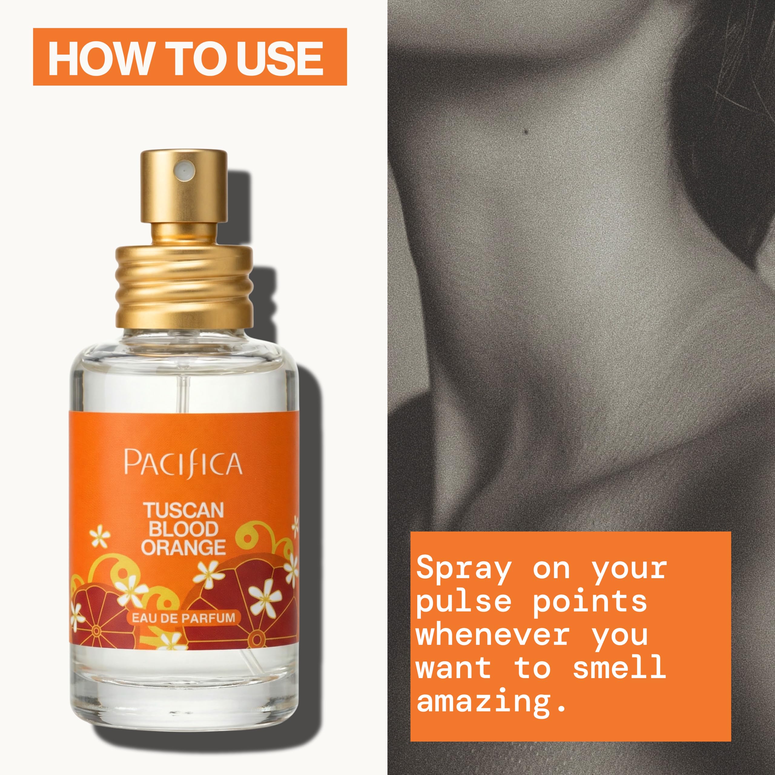 Pacifica perfume held in hand showing travel-friendly convenience benefit