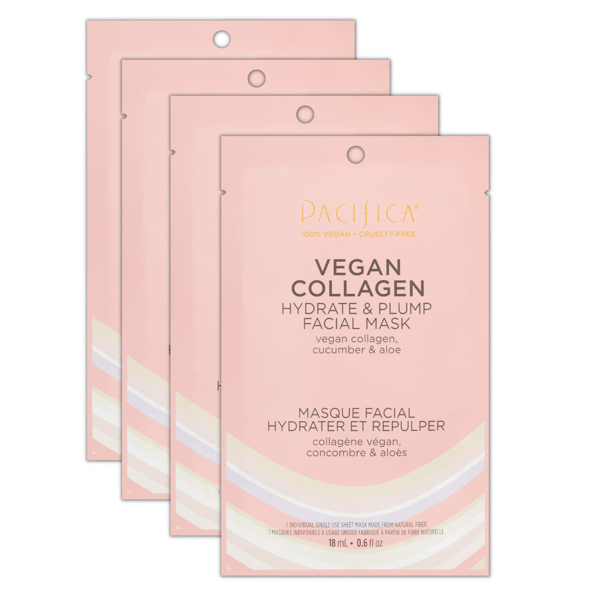 Pacifica front packaging showing 4-pack and hydration benefits