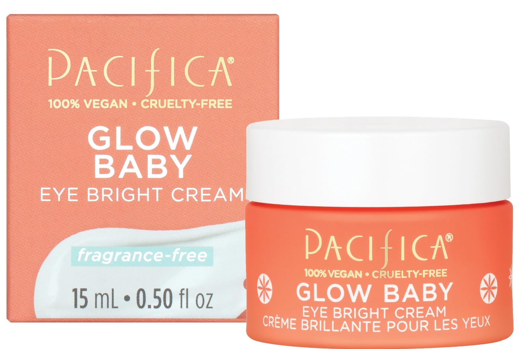 Pacifica open cap revealing cream texture for quick absorption benefit