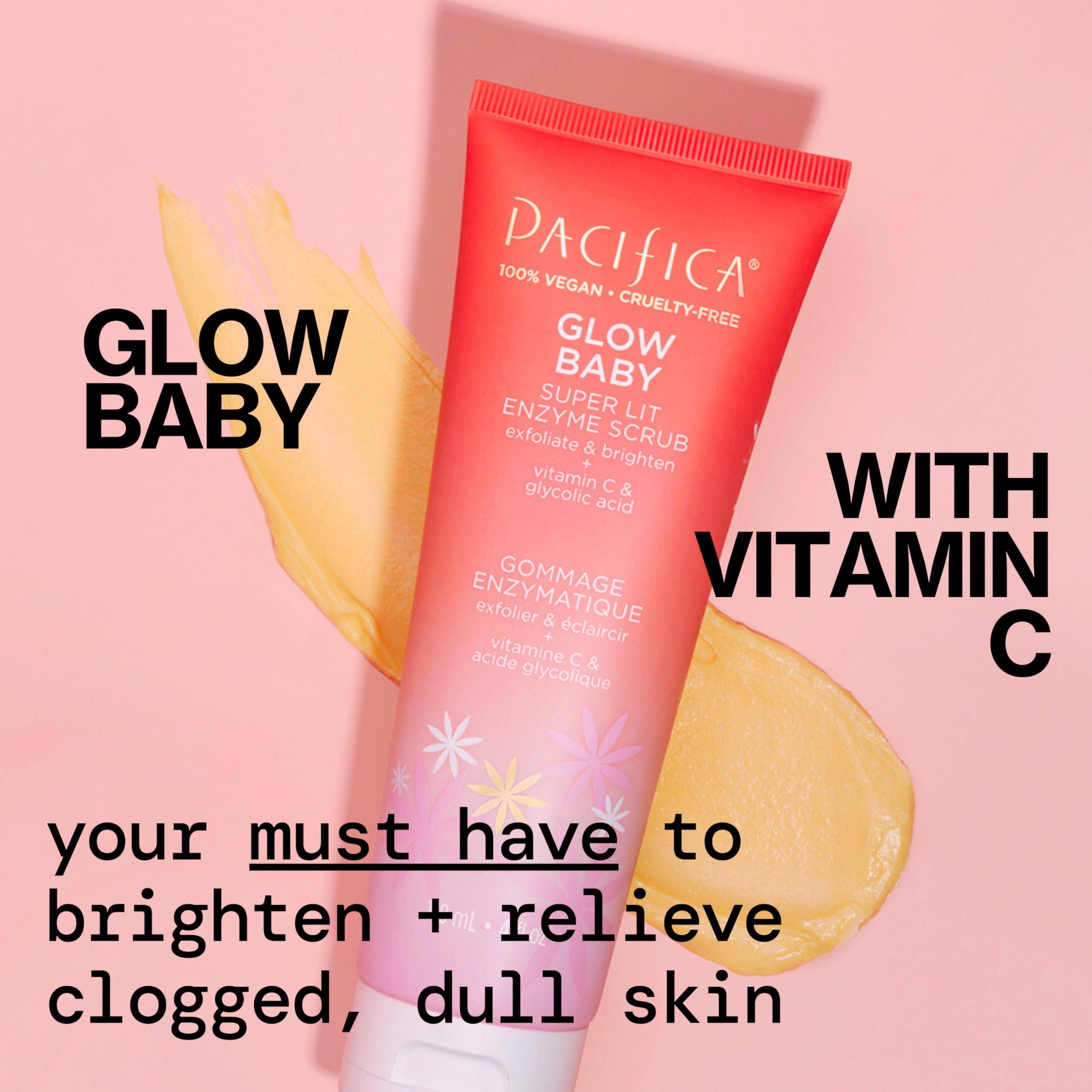 Pacifica pump dispense demonstrating creamy scrub for controlled application