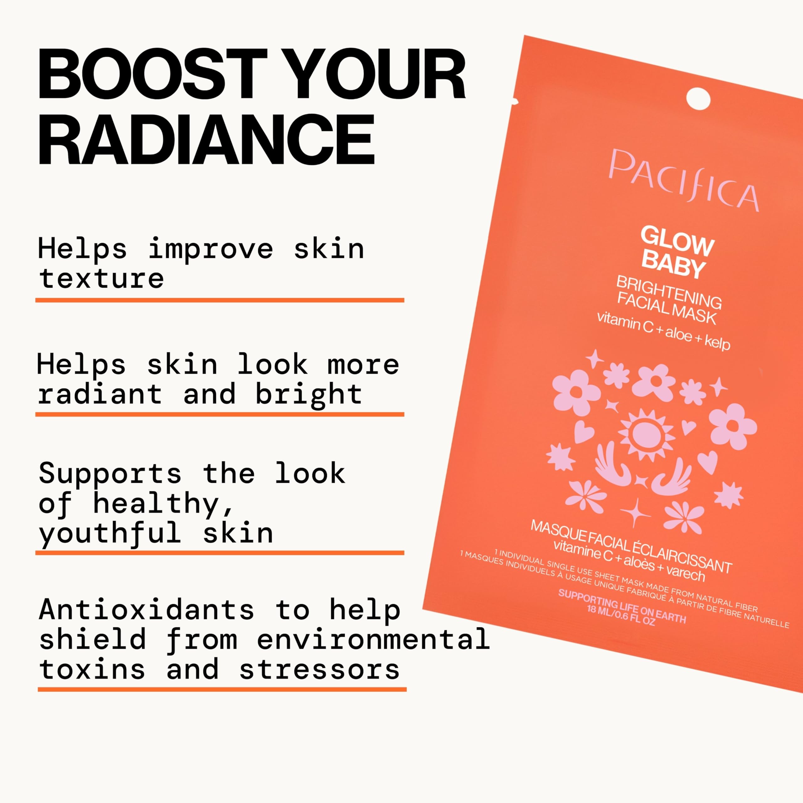 Pacifica aloe leaf and kelp ingredients conveying soothing hydration