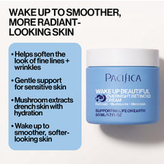 Pacifica jar open top view revealing creamy formula and easy scoop benefit: user-friendly applicatio