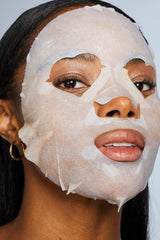 Pacifica close-up of sheet mask texture highlighting soft fibers