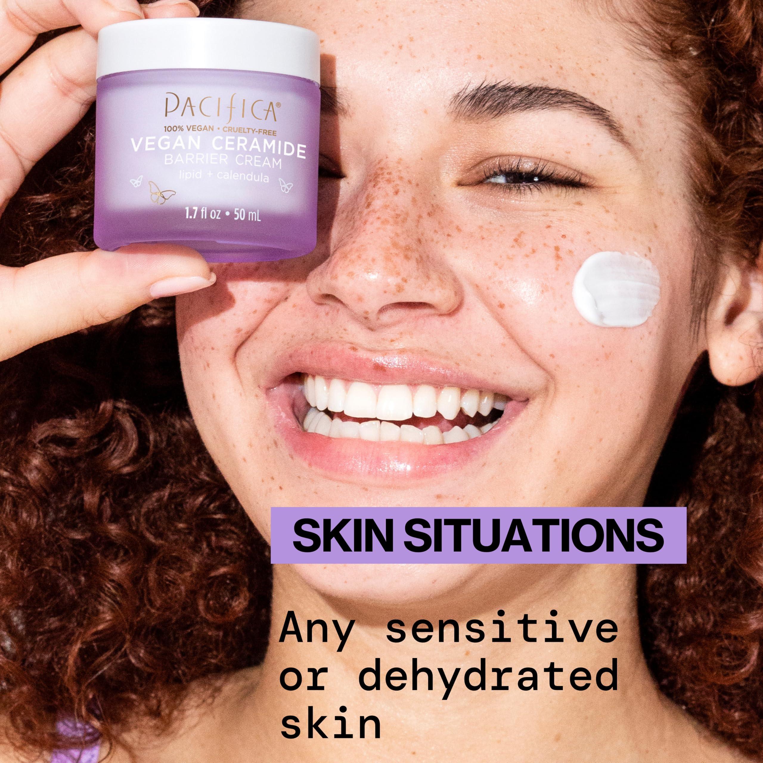 Pacifica barrier cream worn under makeup for all-day comfortable wear