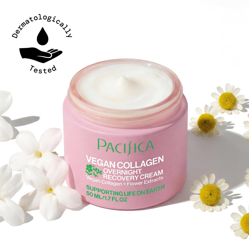 Pacifica jar with pump and cap highlighting convenient dispensing and mess-free use